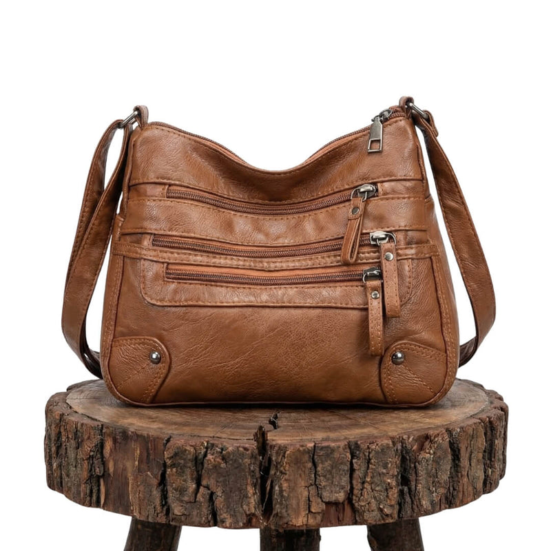 Grlia | Multi-Zip Carry Shoulder Bag