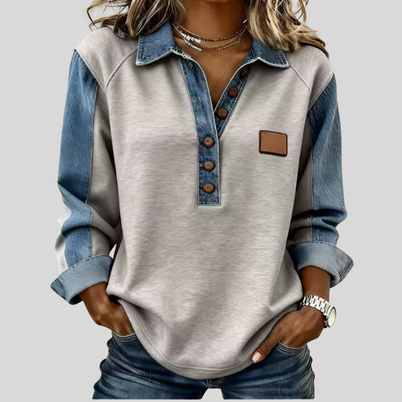 Flgail | Collared Button Pullover