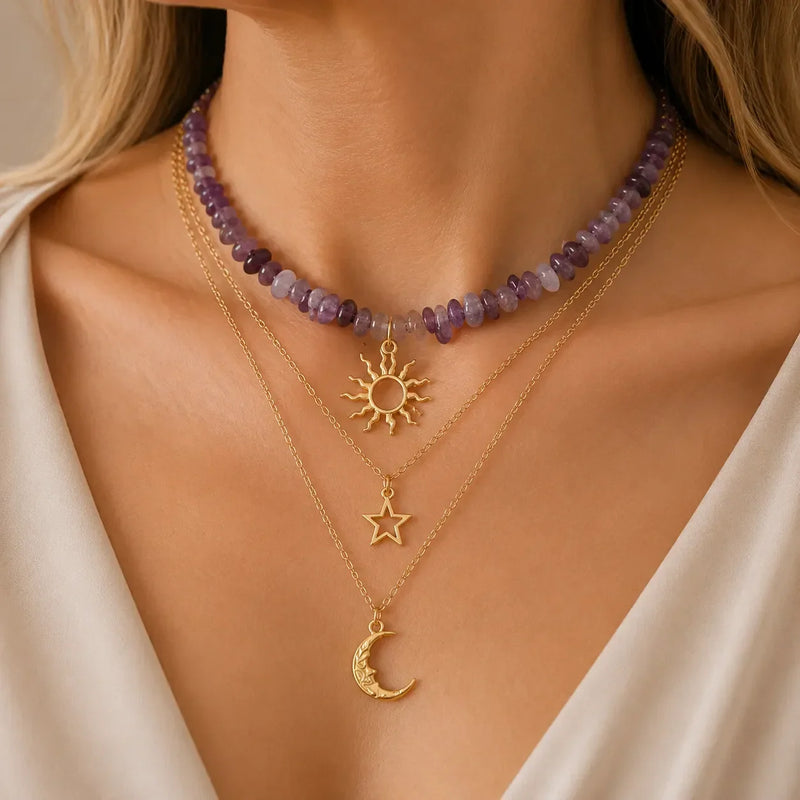 Irrence | Cosmic Tiered Necklace Collection