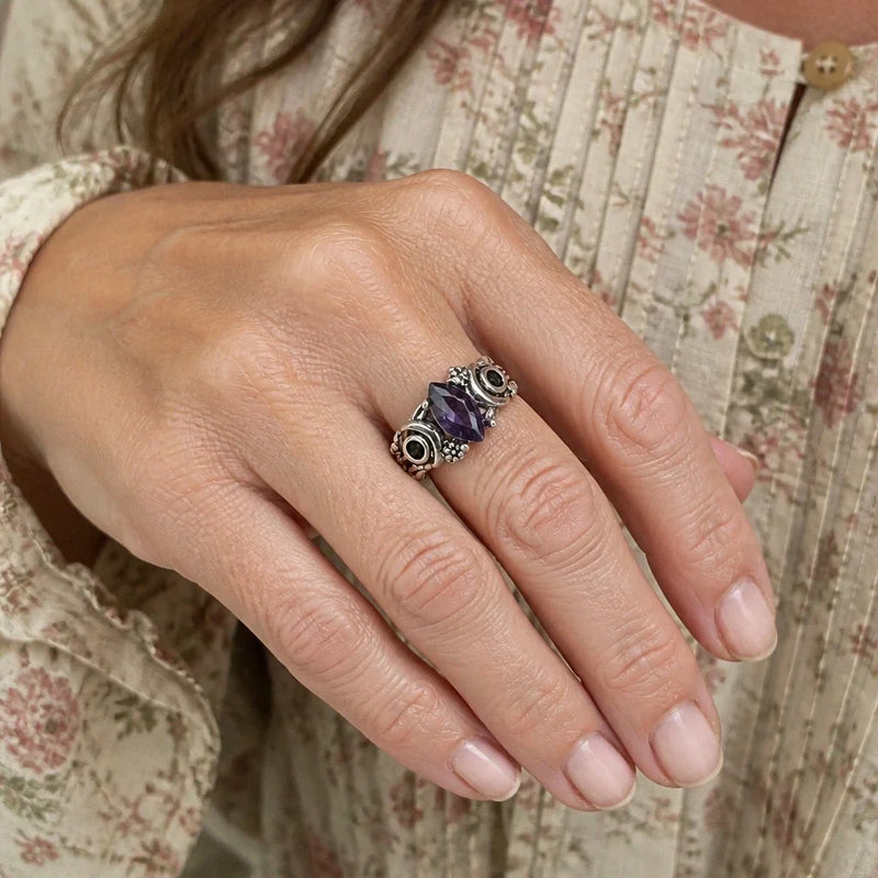 Brta | Crescent Moon Statement Ring