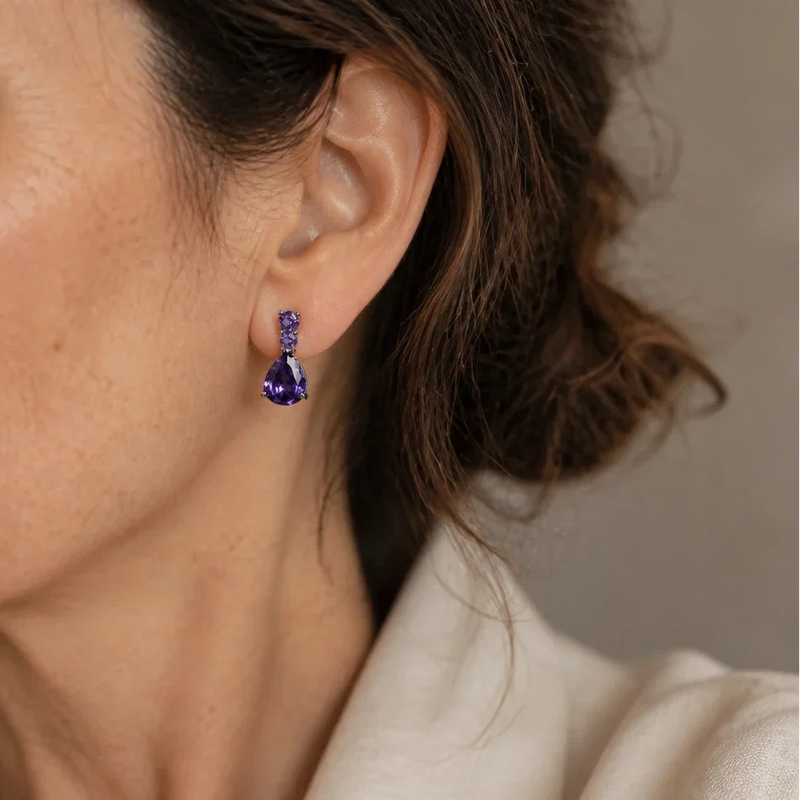 Rurper | Stunning Amethyst Dangle Earrings