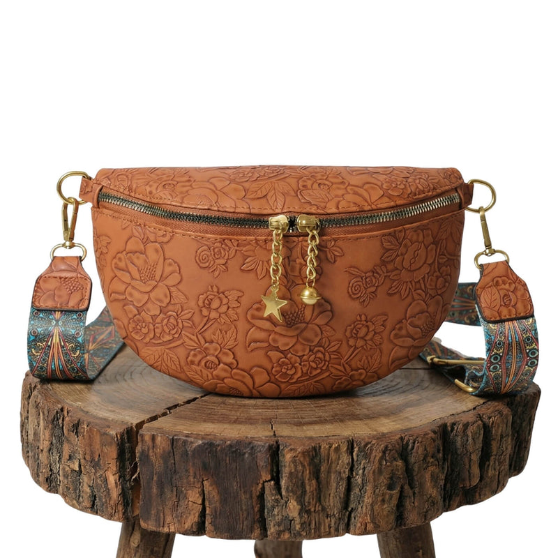 Lima | Embossed Charm Crossbody Bag