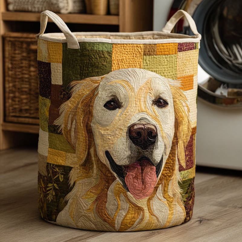 Laidi | Happy Golden Retriever Laundry Basket
