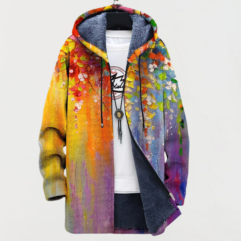 Pholet | Abstract Art-Inspired Coat