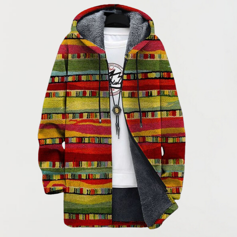Miuline | Ethnic Striped Cardigan