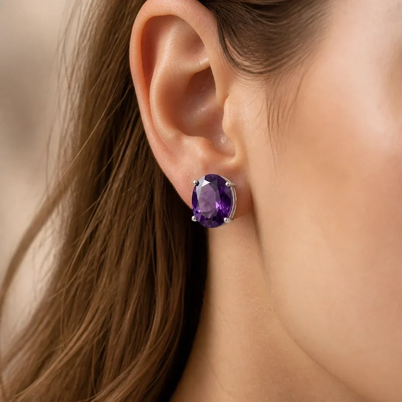 Bely | Curved Edge Stud Earrings