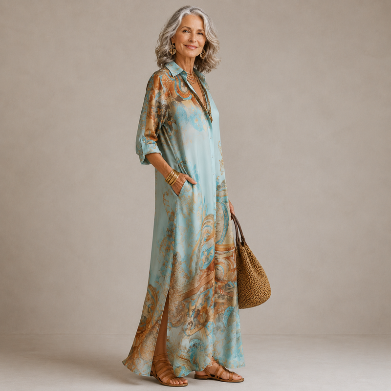 Jorence | Luxury Print Maxi Dress