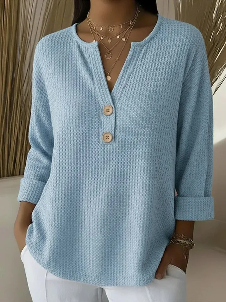 Muith | Henley Button Top for