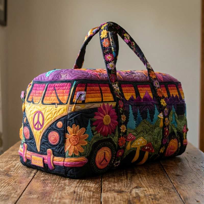 Abrlett | Quilted Travel Duffle Bag