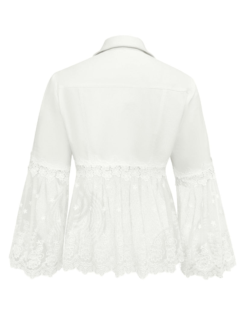 Batha | Lace Panel Jacket