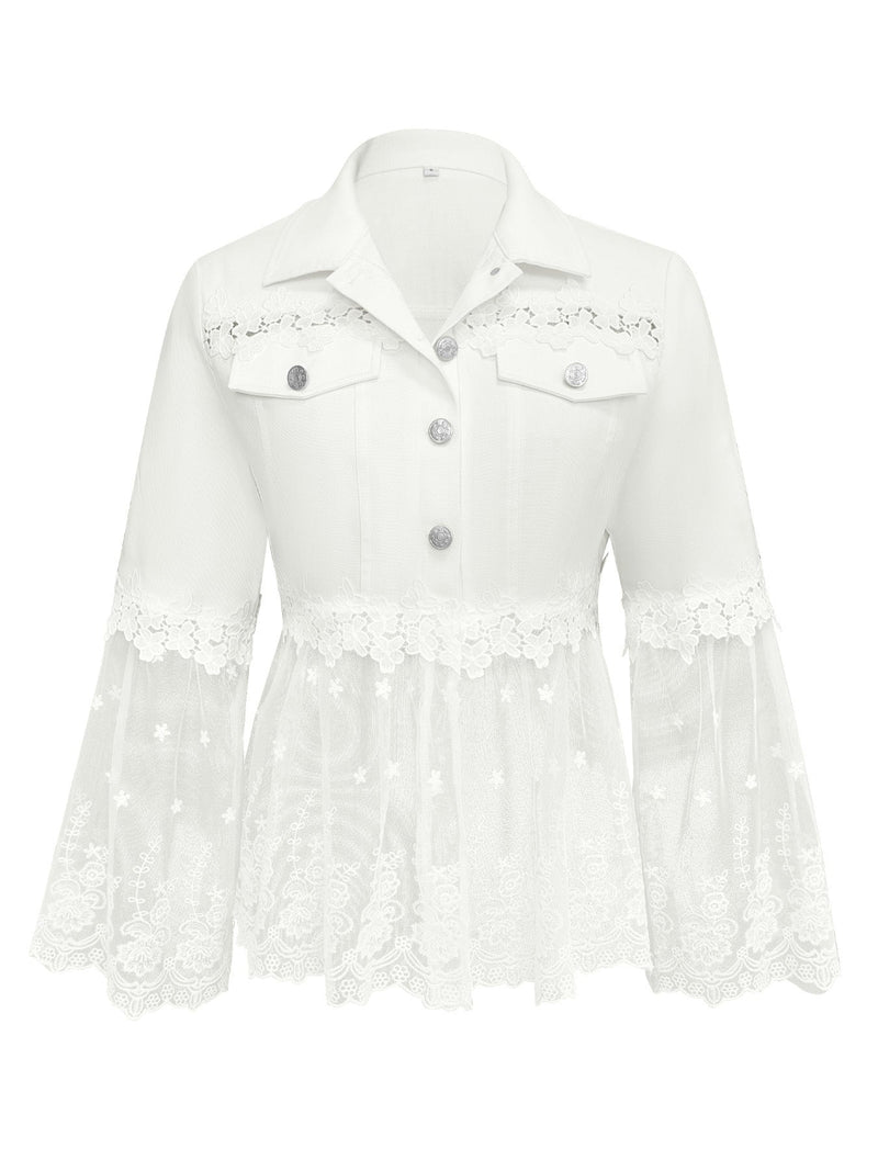 Batha | Lace Panel Jacket