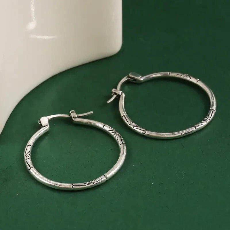 Syla | Classic Silver Hoop Earrings