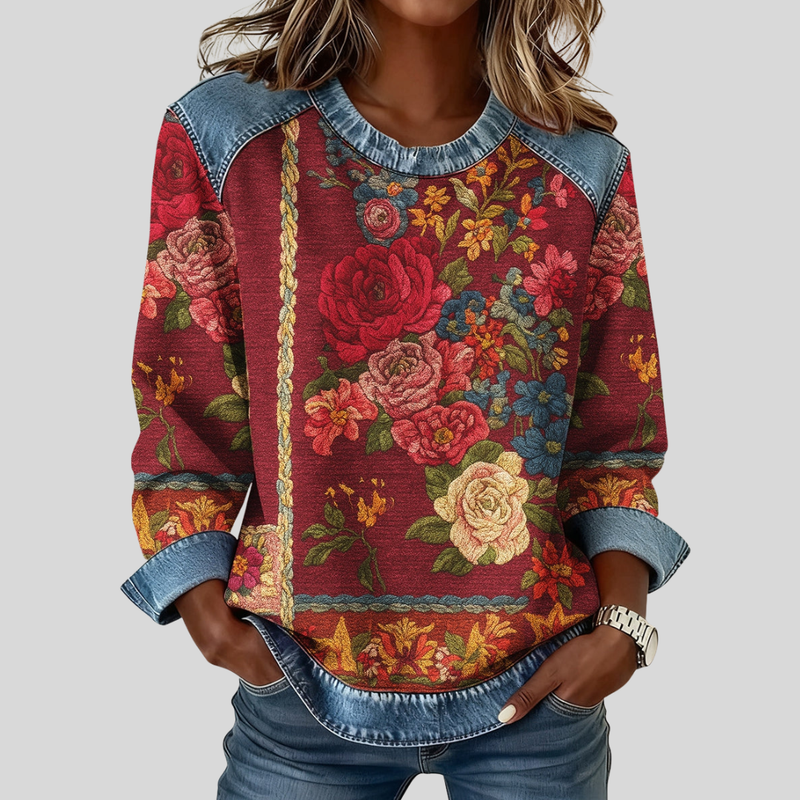 Kaily | Vintage Floral Sweatshirt