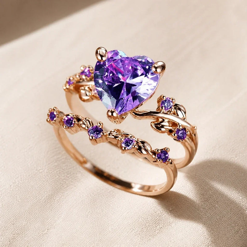 Vindy | Shimmering Golden Heart Ring