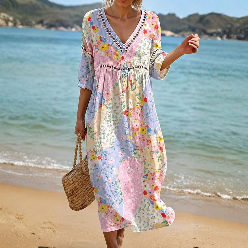 Georgia | Soft Floral Beach Dress
