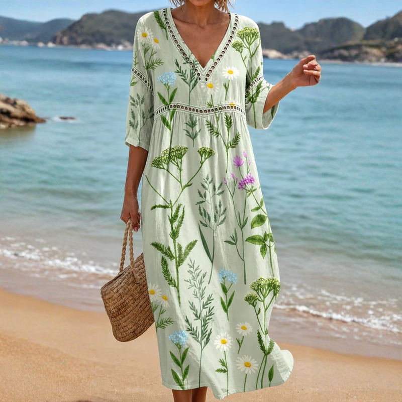Lalerie | Botanical And Fresh Beach Dress