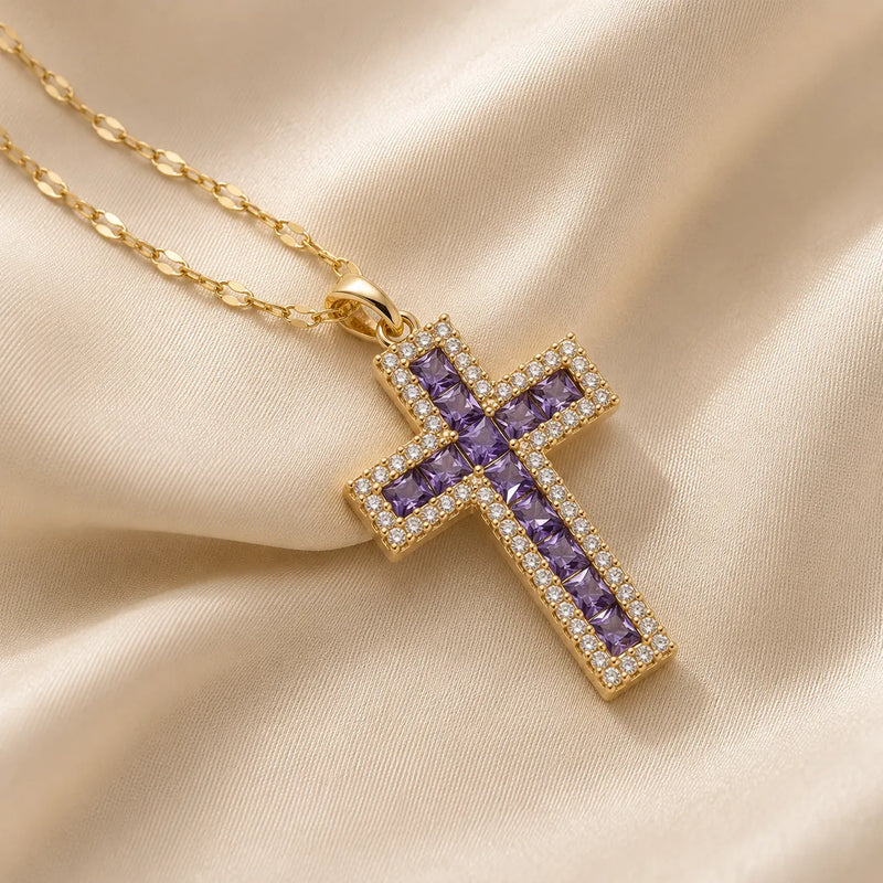 Bayllis | Sleek Cross Pendant Necklace
