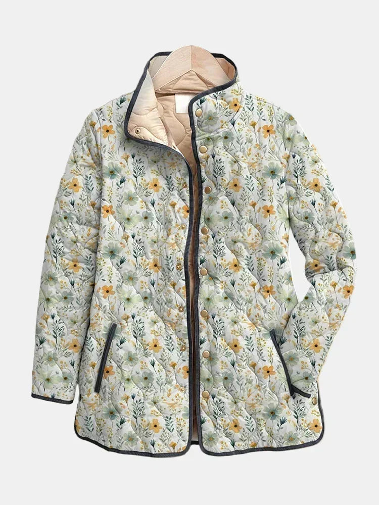 Vitha | Delightful Floral-Printed Quilted Jacket