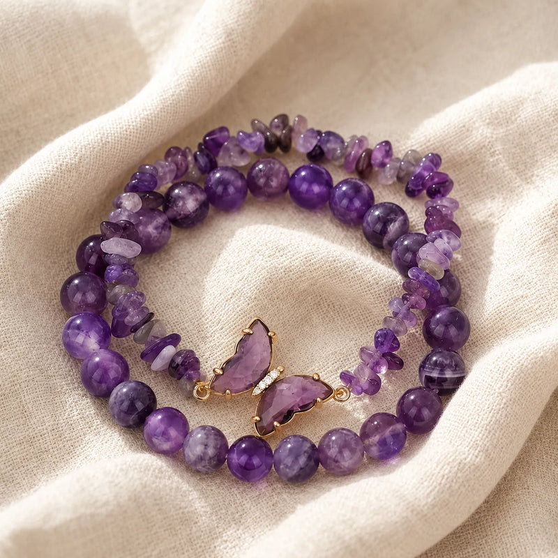 Natie | Butterfly Charm Beaded Bracelet Collection