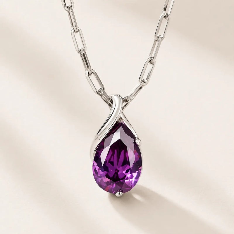 Lisie | Geometric Teardrop Pendant Necklace
