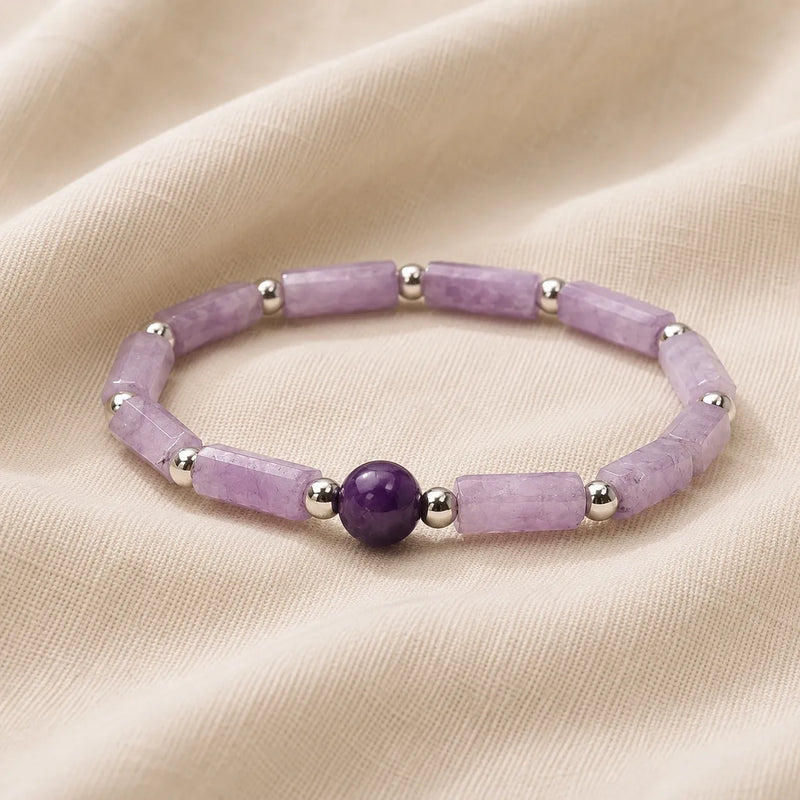 Ollen | Artisan Crafted Amethyst Bead Bracelet