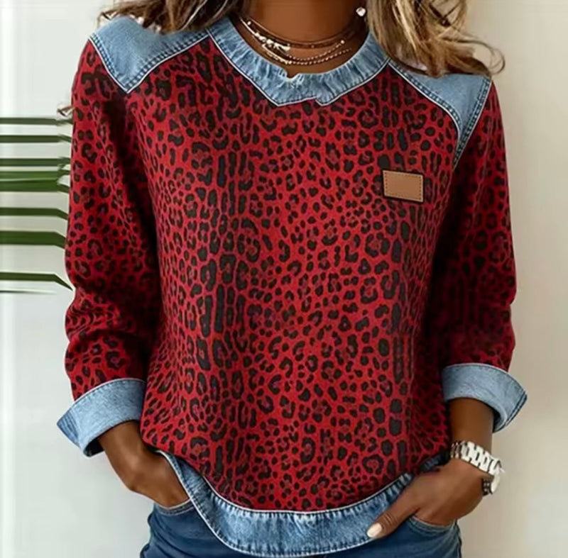 Kaice | Leopard Statement Sweatshirt