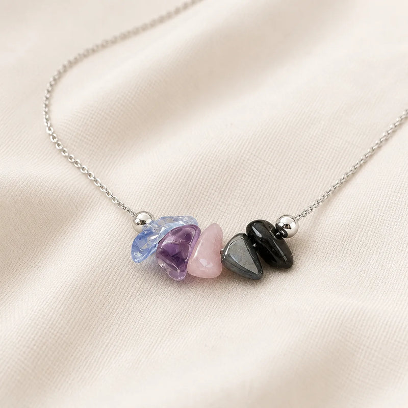 Edlen | Simple Elegance Raw Crystal Pendant Necklace