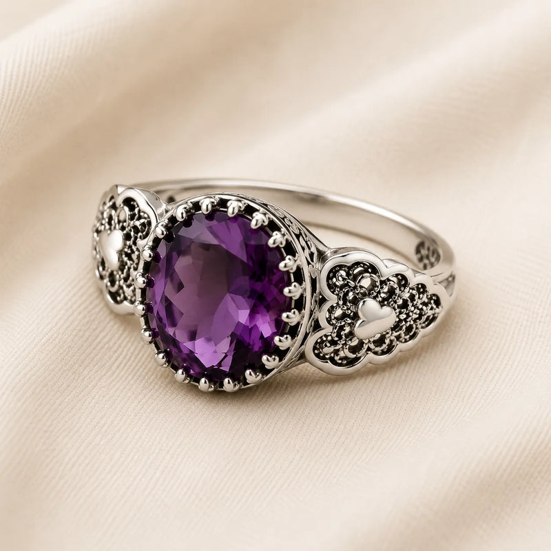 Arlope | Elegant Oval Zirconia Ring