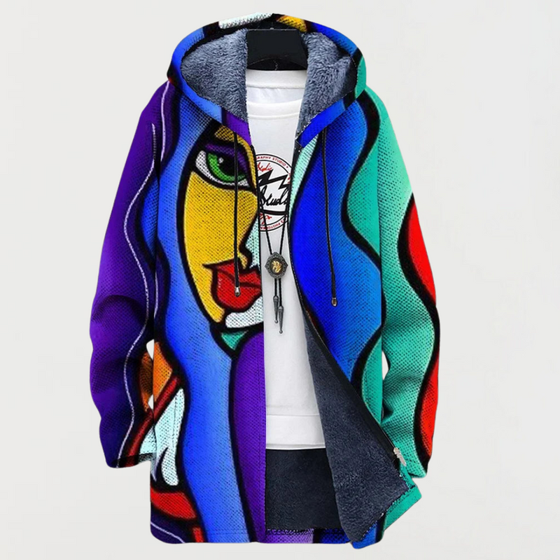 Caya | Vibrant Art-Infused Coat