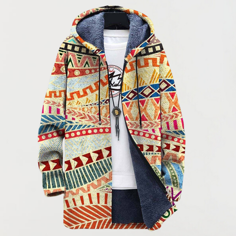 Emthel | Ethnic Pattern Fusion Coat