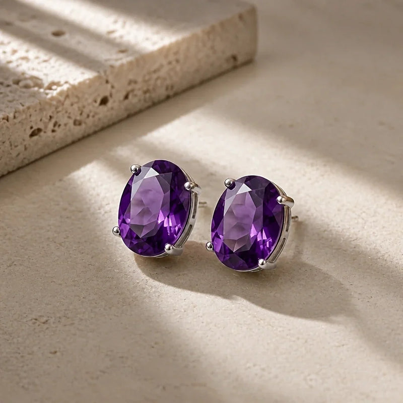 Bely | Curved Edge Stud Earrings