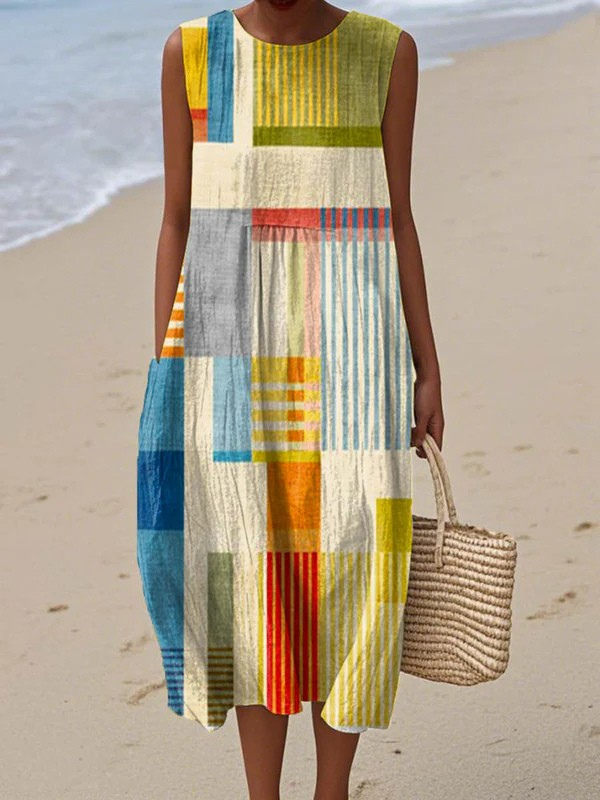 Frppy | Geometric Midi Dress