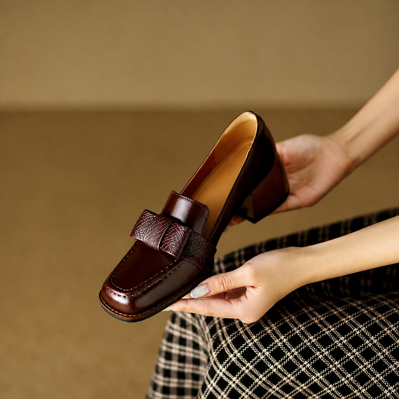 Wethleen | Buckle Loafers with Block Heel