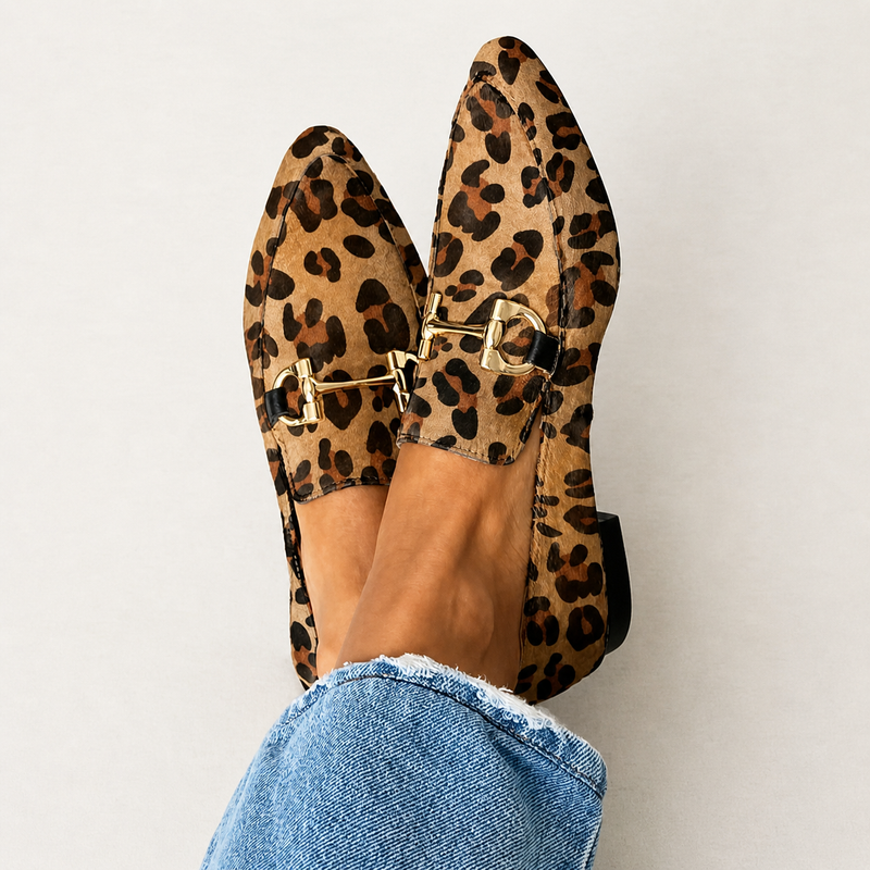 Sclope | Elegant Leopard-Print Loafers