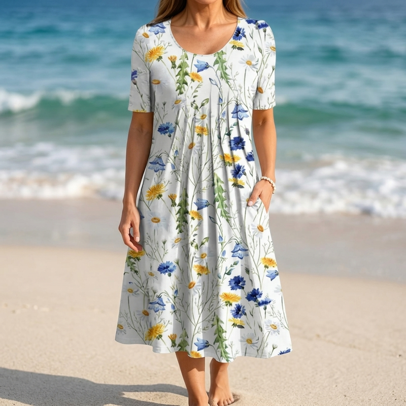 Siice | Elegant Dress With Tummy Coverage