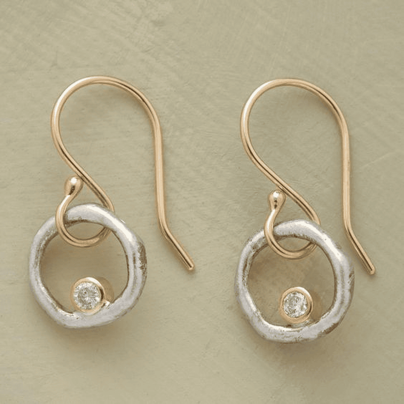 Phoebe | Vintage-Inspired Gold and Silver Earrings