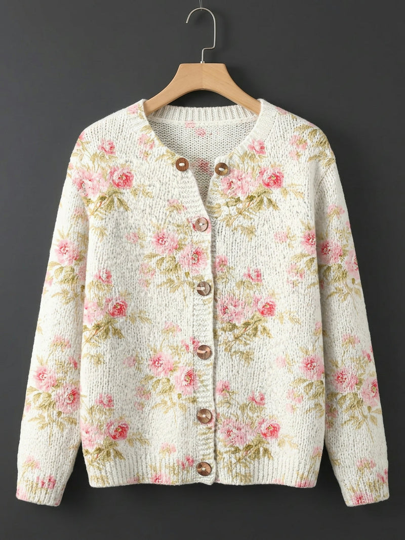 Cadys | Vintage Floral Knit Cardigan