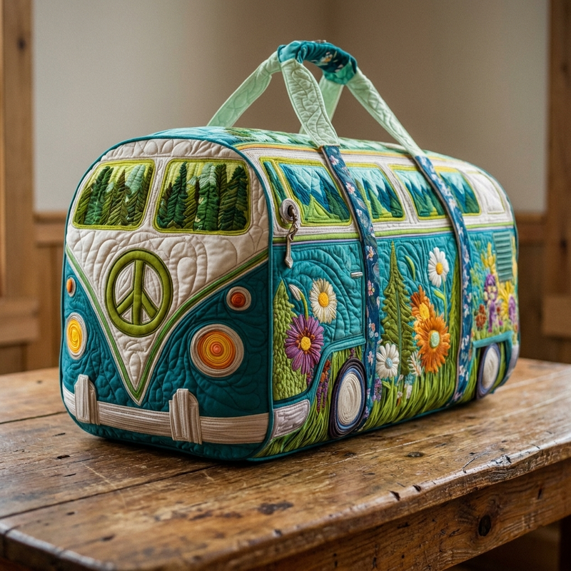 Lippy | Quilted Travel Duffle Bag