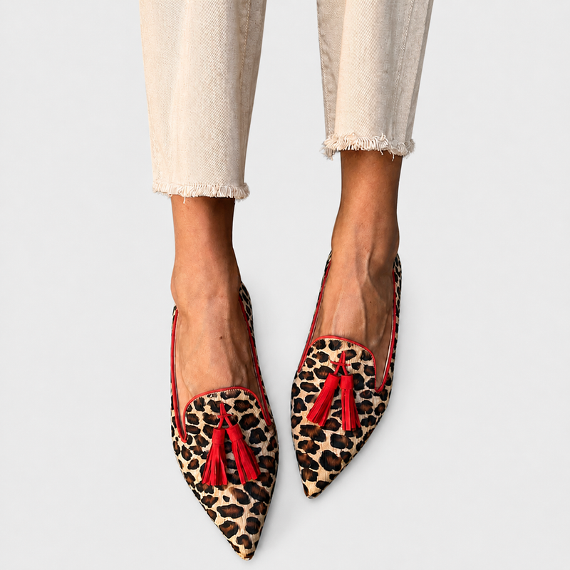 Freya | Leopard-Print Loafers
